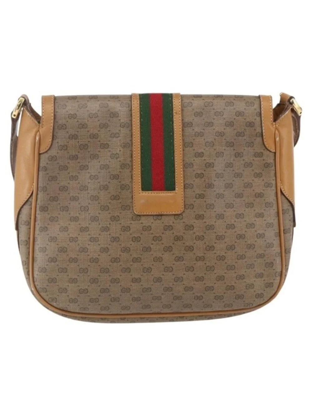 Authentic GUCCI Micro GG Supreme Web Sherry Line Bag PVC Beige 001 115 0914 - Picture 10 of 16